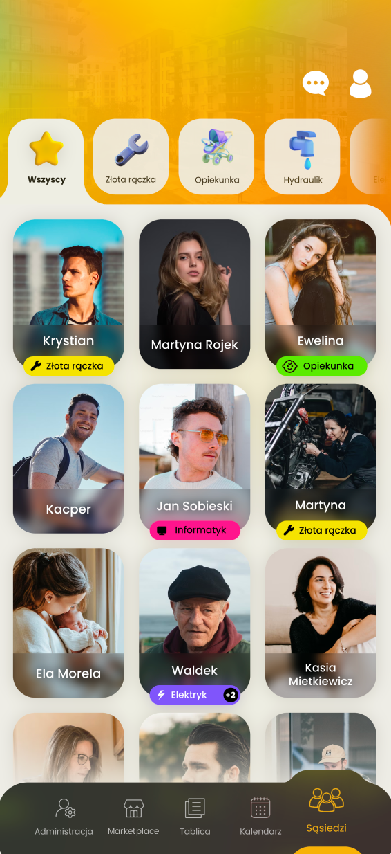 Zrzut ekranu — Użytkownicy